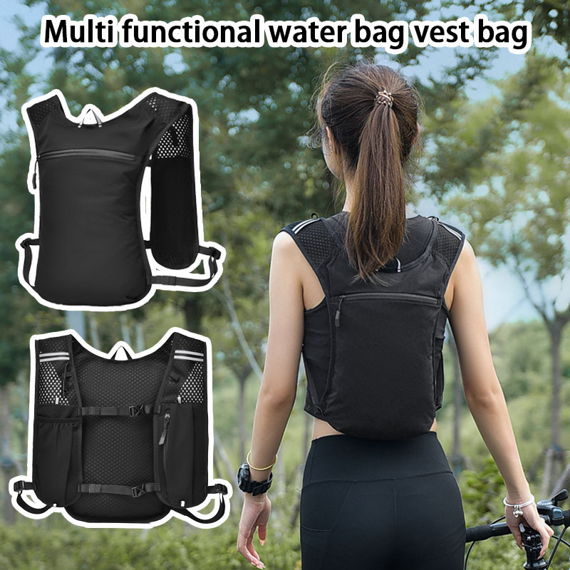 Running Hydration Vest - Chaleco Multifuncional con Bolsa de Agua,