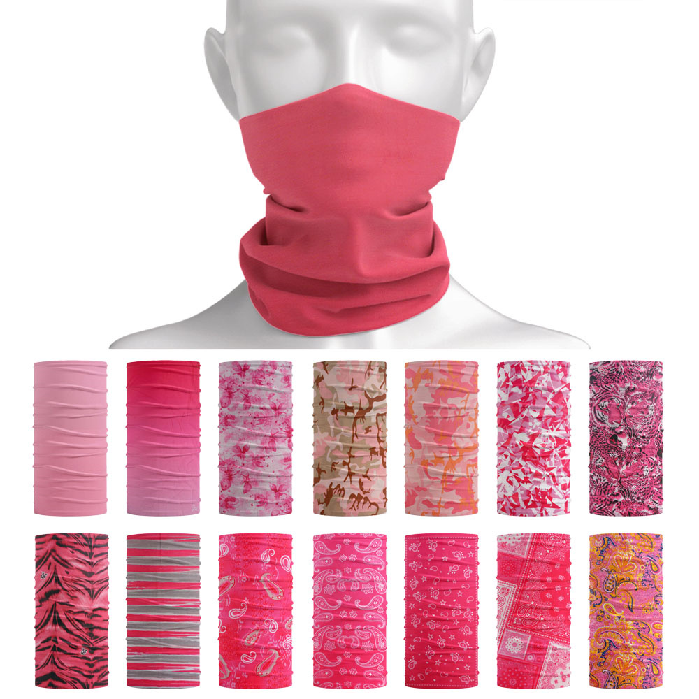 Running Gear Satisfy - Bandana rosa sin costuras para exteriores,