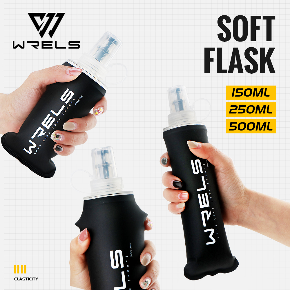 Running Hydration Vest - Botella Plegable WRELS de TPU Ultraligera,