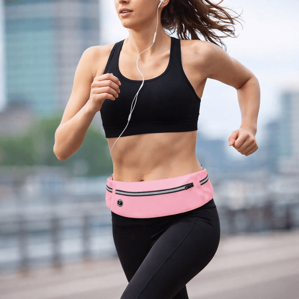 Running Gear Gym - Cinturón Deportivo Impermeable para Mujer, Riñonera