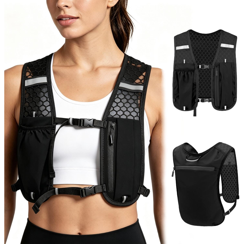 Running Hydration Vest - Chaleco de Hidratación WOOJACK, Mochila Ligera