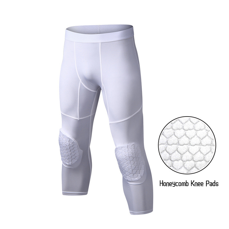 Running Gear Satisfy - Pantalones de baloncesto con rodilleras para
