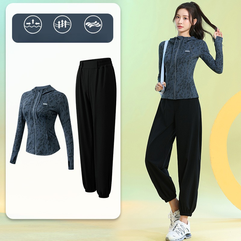 Running Gear Gym - Conjuntos Deportivos para Mujer, Manga Larga,