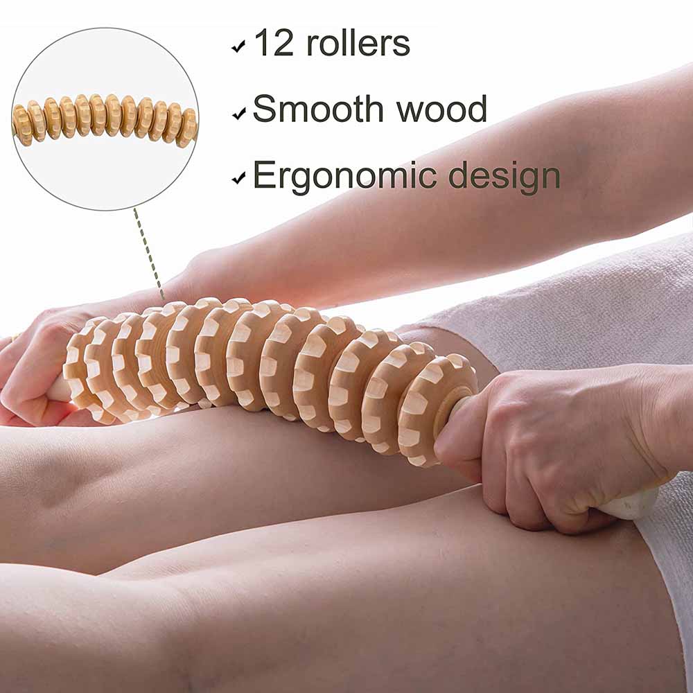 Rodillo de masaje de madera cu - Muscle Roller Stick reseña y precio