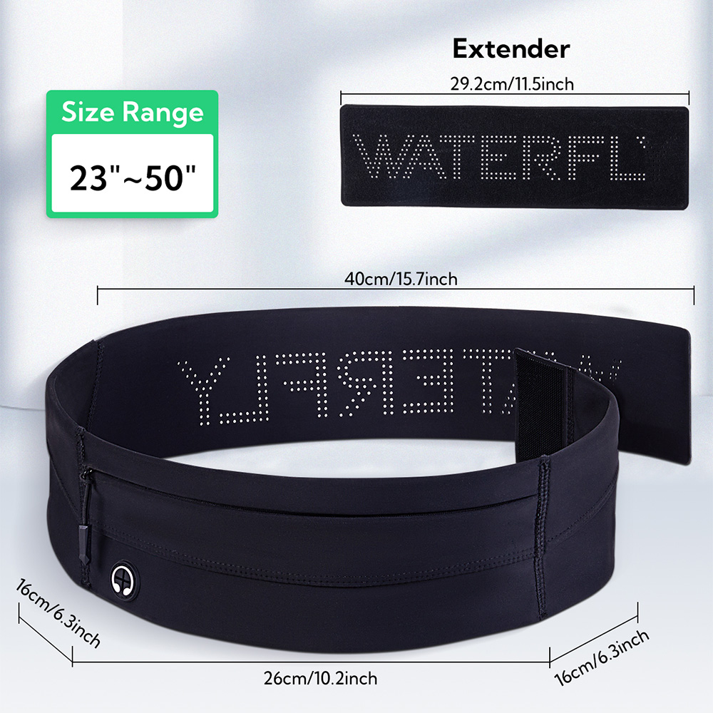 Riñonera para correr WATERFLY, - Running Belt Waist reseña y precio