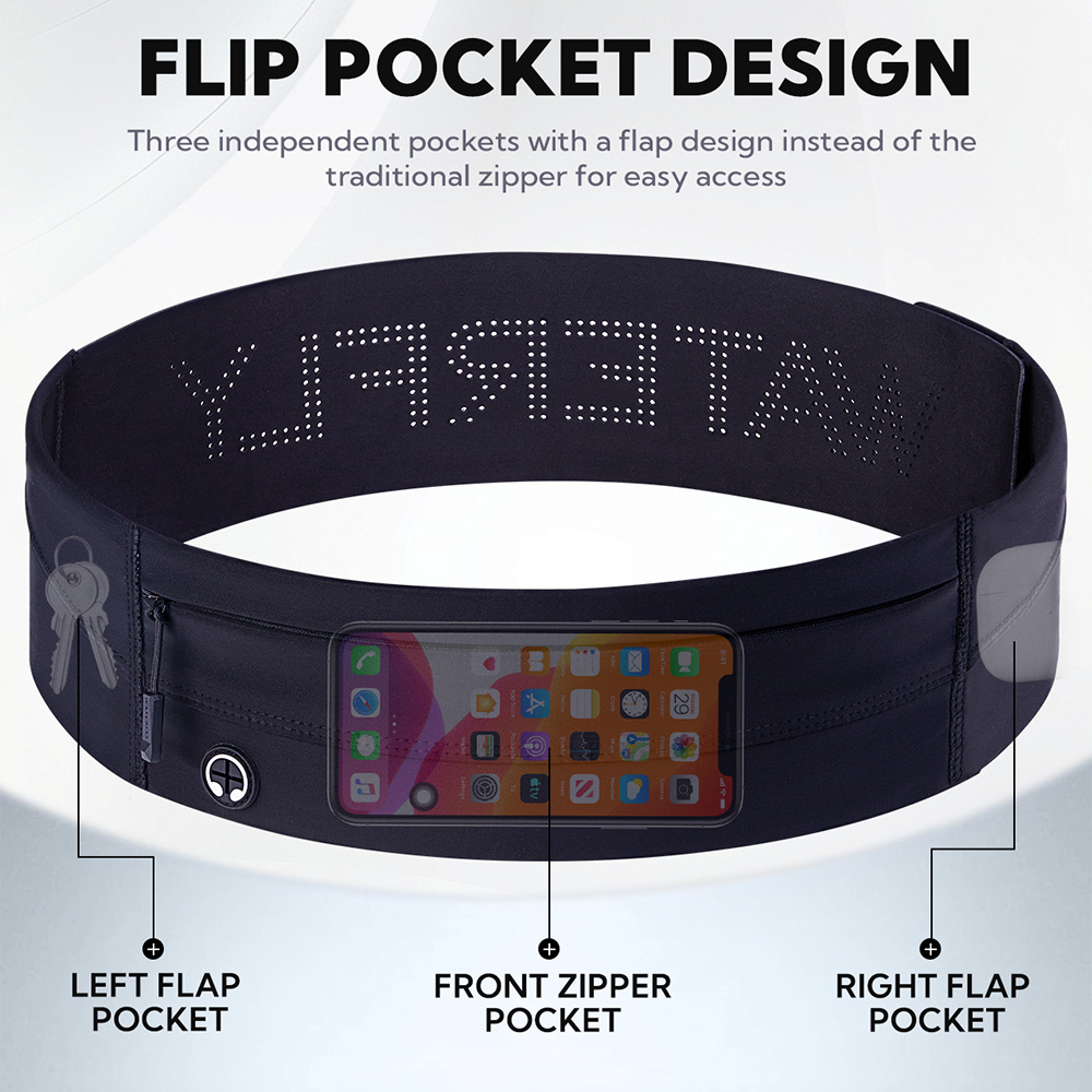Riñonera para correr WATERFLY, - Running Belt Waist reseña y precio
